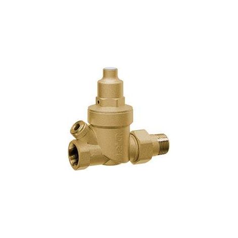 Riduttore di pressione attacchi M-F Far Rubinetterie 2864-2865-2866-2867  1/2" - Con attacco manometro 1/4" F - Ottone (1/2)