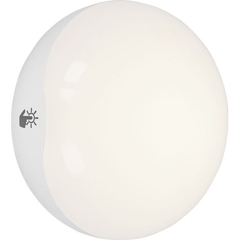 Applique Moderna Lero Plastica Bianco Touch Led Integrato 0,4W 6500K