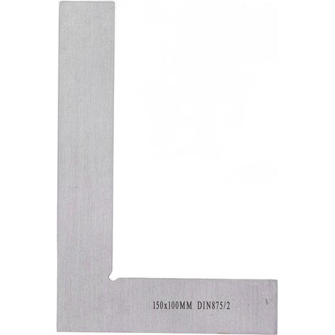 90 Degree Ruler Metal L Shape Square Right Angle Measuring Tool for Machinist Woodworking 150x100mm