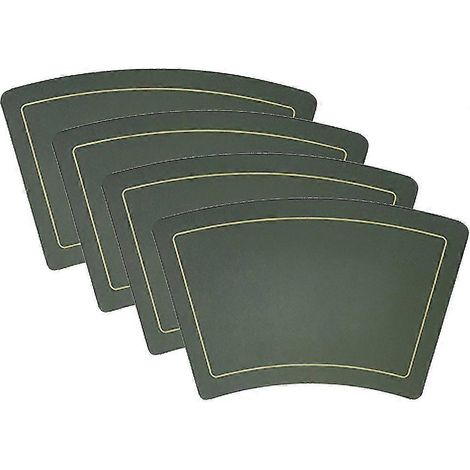 Set aus 4 dreieckigen Platzsets, passend für runde Tische, aus wasserfestem und fleckenabweisendem PU-Leder, perfekt für Weihnachten. (1/5)