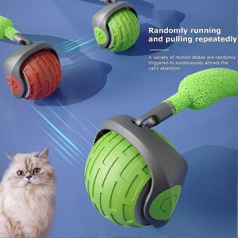 Balle d'exercice électrique interactive rechargeable par USB pour chats et chiens. (1/3)
