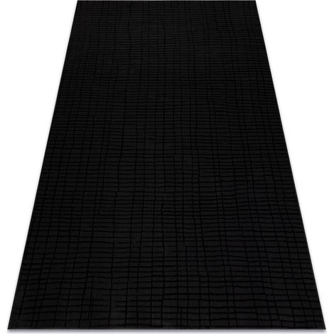 Carpet AURA J1852A black / anthracite - Lines, structural, modern black 240x330 cm (1/5)