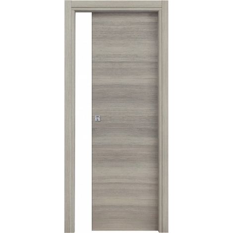 Capaldo – Porte coulissante chêne 210 x 70 cm – Anta tamburata avec renforts en massif – MDF nobilité microlaminé – Épaisseur 40 mm