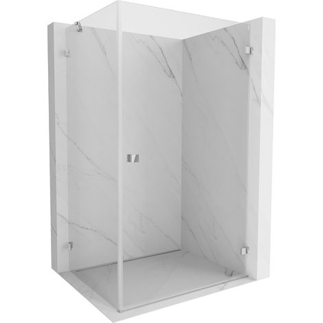 Mexen Lunar-B Duschkabine schwenkbar rechts 95 x 80 cm, transparent, Chrom - 832-095-080-01-00-P (1/5)