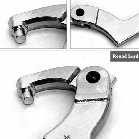 Clés à ergot articulées ajustable pour écrous à encoches 32-76mm，1 article (1/4)