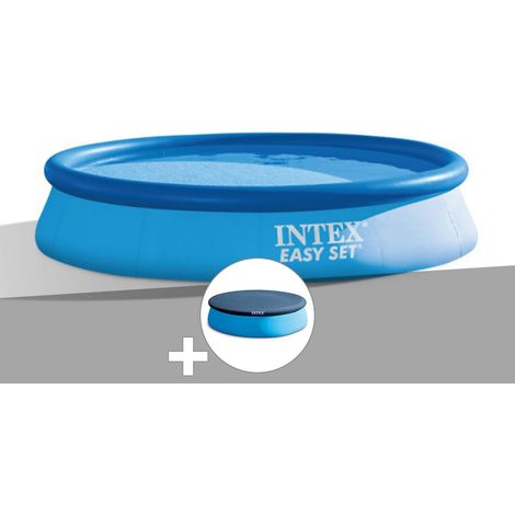 Intex – Piscine autoportée ronde 3,66 m x 0,76 m – Installation rapide en 10 min – Épurateur à cartouche 1,7 m³/h inclus – Volume d'eau 5,60 m³