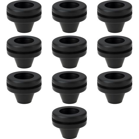 10 x 14mm Tapered Rubber Grommets for Cable Protection (1/5)