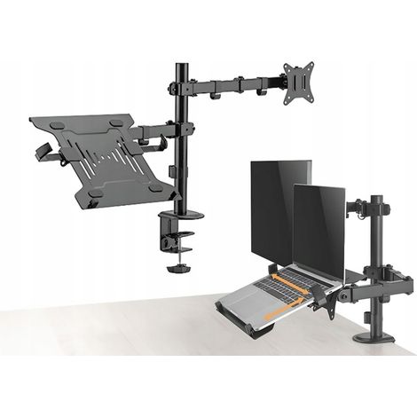 Supporto per monitor e laptop, standard VESA, braccio per monitor, supporto per laptop, HDWR SolidHand-AL01M01 (1/5)