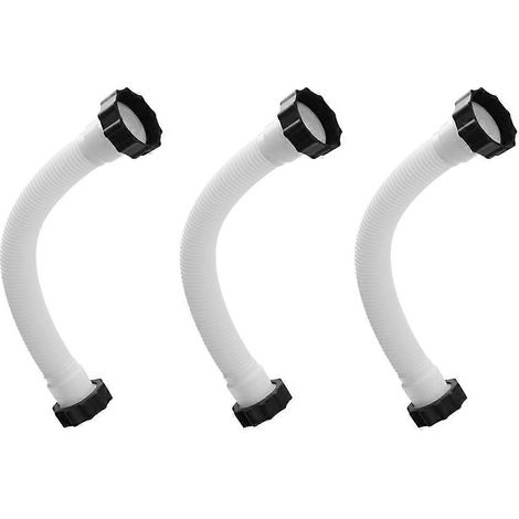 Set aus 3 11535 40cm (15,8 Zoll) Poolpumpenschläuchen für Salzwasserpumpen, Sandfiltersysteme und Poolzubehör. (1/5)