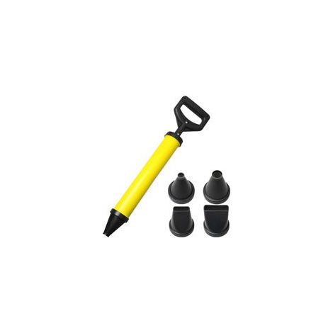 Pistolet extrudeur à ciment – 4 buses pour mortier et résines époxy – Design ergonomique 600x135mm – Étanchéité optimale (1/5)