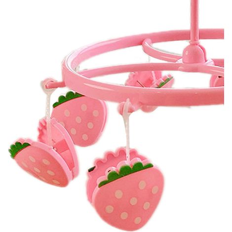 Erdbeerrosa Wäscheleine aus Kunststoff zum Aufhängen von Socken, Unterwäsche, Langarmshirts und kleinen Kleidungsstücken, ideal für Zuhause, Arbeitszimmer oder Studentenwohnheim. (1/5)