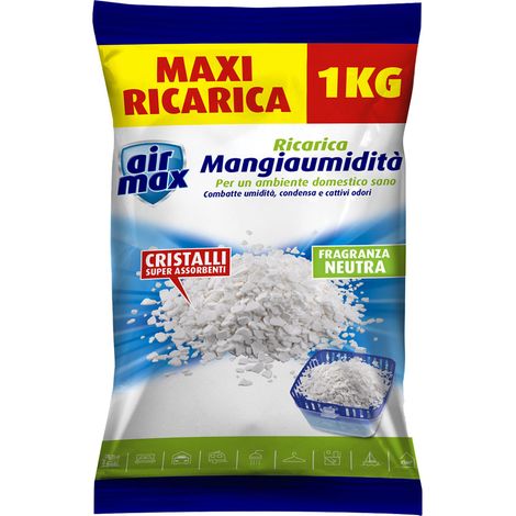 SALI ASSORBIUMIDITA' PER 'AIR MAX VORTEX' gr. 900 + 450 gratis - neutra- 12 confezione  - AIRMAX
