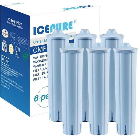 Filtre à eau pour machine à café, Compatible avec Blue/IMPRESSA/ENA/GIGA Séries, Cartouche filtrante Incompatible Smart+, 6 pièces (1/5)