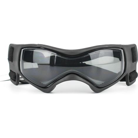 Lunettes de protection pour chien avec filtre UV, monture confortable, coloris noir taille M (1/3)