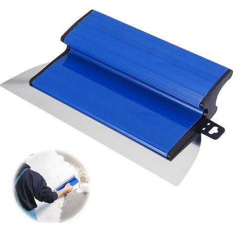 Truelle, Spatule, Couteau Spatule Flexible en Acier Inoxydable, Grattoir à Papier Peint, Grattoir Mural, Truelle pour Enlever L'excès de Peinture et Lisser Les murs(250 mm, bleu) (1/5)