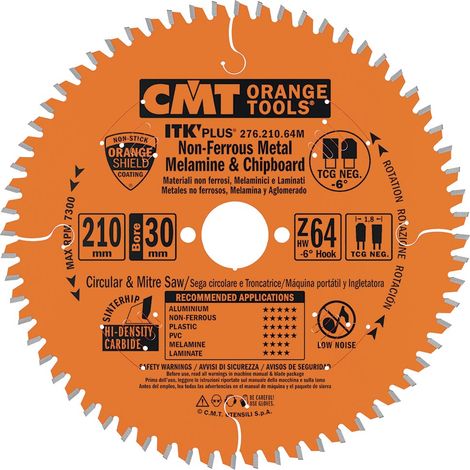 276.160.48H LAME CIRCULAIRE POUR ALUMINIUM HW 160x1,8/1,2x20+16 Z48 TCG NEG