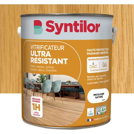 Vitrificateur Parquet Ultra Resistant Syntilor 5L Incolore Satiné (1/5)