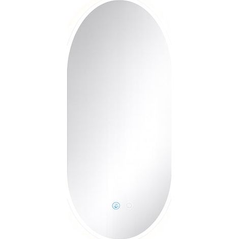LED-Badezimmerspiegel, 90 x 55 cm, beschlagfrei, Touch-Steuerung