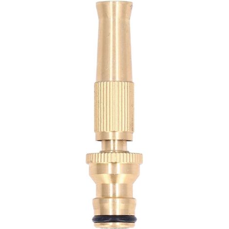 Hose Nozzle Jet Sprayer High Pressure Adjustable Brass Quick Connector for Garden (1/5)