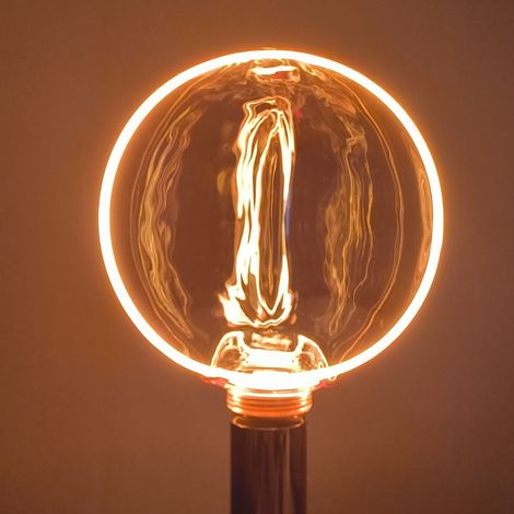 Lampadina LED decorativa alogena g183 per uso esterno, E27, 4W, 265 lm, 1800K, luce calda, ø183 x 232 mm