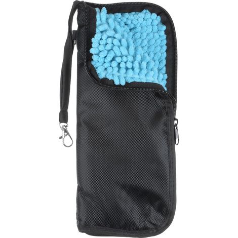 Sac imperméable pour parapluie, 28 cm x 13 cm, en chenille épaisse, portable et étanche, idéal pour le rangement et le transport, à la maison comme à l'extérieur, bleu. (1/5)