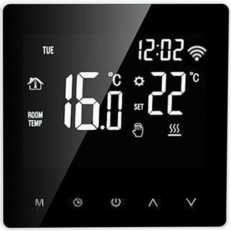 ME81H Smart WIFI LCD Thermostat Eau Sol Chauffage Chaudière Murale lectrique Chauffage Sol Thermostat pour Tuya AC230V Fond Blanc Bouton Blanc 16A (1/5)