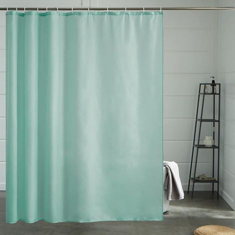 Duschvorhang Überlänge antischimmel H200 x B200 cm (1er Pack) Minzgrün (1/5)