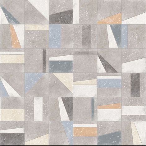 Carrelage sol / mur effet ciment 20x20 cm OSAKA MULTICOLOR NASSAU PATCHWORK (vendu par boite de 1m2) (1/5)