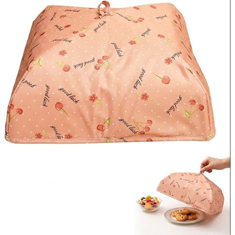 Cloche Alimentaire Isotherme Anti-Insectes Rose (22x22x11.5cm) – de la chaleur et table, buffet, extérieur. (1/5)