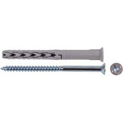 50PZ TASSELLO NYLON PROLUNGATO "SXRL WZ LS" mm10x140 vite pozidrive mm7x145