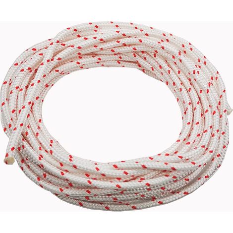 Recoil Starter Rope 10 Meter Diameter 5.0mm, Engine Starter Rope, Generator, Lawn Mower, Trimmer, Brush Cutter, Chain Saw Pull Cord (1/2)