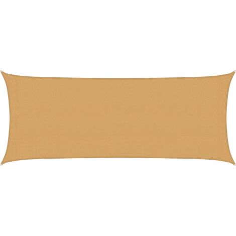 Vela Parasole 160 g/m² Rettangolare Sabbia 2x4,5 m in HDPE vidaXL