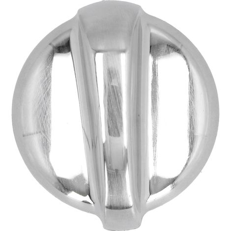 Bouton de commande universel de remplacement en ABS électroplaqué pour four, cuisinière et brûleurs de gaz, argent (1/5)