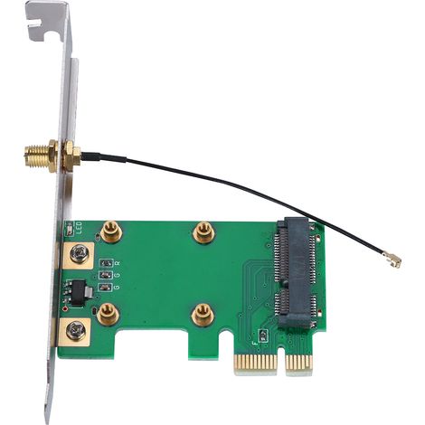 Adaptateur Mini PCI-E vers PCI-E Riser Carte Extension Externe pour Carte Réseau (1/5)