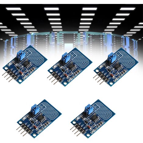 5 pièces Variateur LED PWM Tactile, Interrupteur à Variation Continue sans Gradation, Module de Commande Capacitif