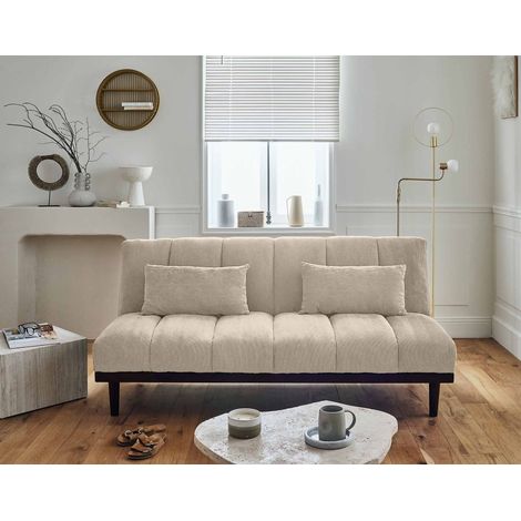 Samarra - 2-sitzer schlafsofa klappsofa - cord - beige (1/5)
