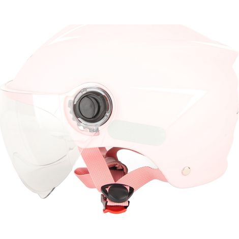 Casque moto protection solaire relevable toutes saisons pour homme femme rose (1/5)