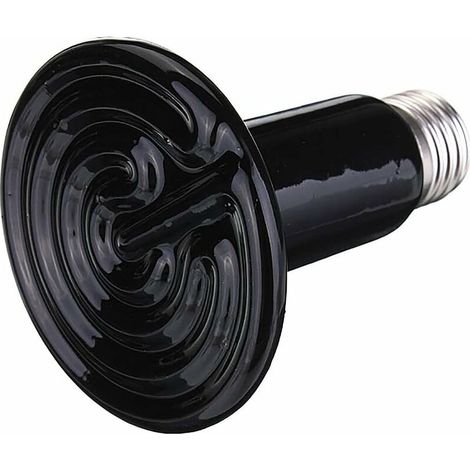 200W 220V Ceramic Heat Bulb Infrared Emitter Animal Reptile Heating Lamp Black (1/5)