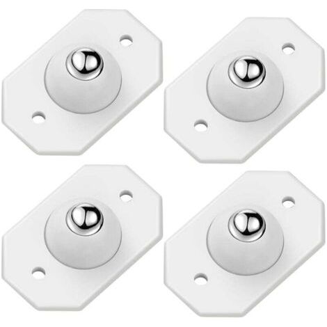 BUNTHAUS PA Stück selbstklebende Mini-Lenkrollen aus Edelstahl, 360° Mini-Silentrollen, drehbare Rotationsrolle für Mülleimer und Aufbewahrungsboxen (1/4)