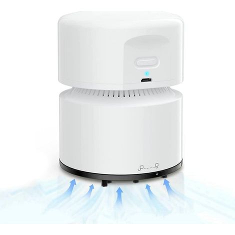 Aspiradora de mano, mini aspiradora, recargable por USB, 120 minutos de autonomía, función de apagado automático, aspiradora de mano inalámbrica de 360° para la escuela, la oficina y el hogar. (1/5)