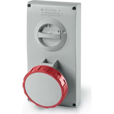 SCAME 505.6387 STECKDOSE ABSCHLIESSBAR 3P+N+T IP67 63A 6h