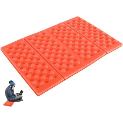 Camping-Stuhlkissen – Sitzmatte für draußen – Sitzgelegenheiten im Freien – Wasserdicht und strapazierfähig – 38,5 cm x 27,5 cm – Orange (1/5)