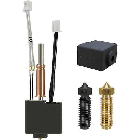 Kobra-3-Kombidruckkopf, Extrusionsset, Heizblock, Heizpatronen-Thermistor und zusätzliche 0,4-mm-Düsen (1/5)