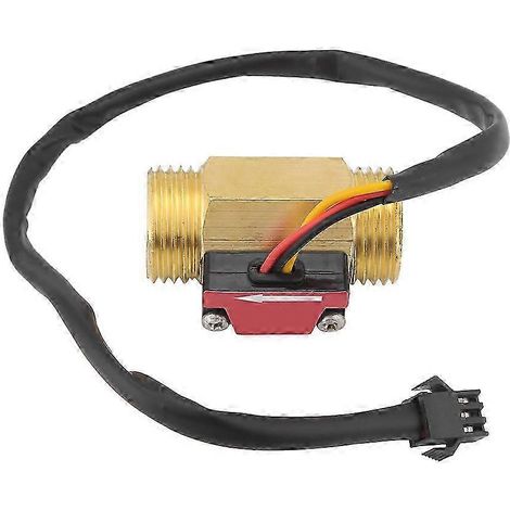 26-27 1pc Capteur de débit d'eau magnétique durable 1-25 L/min Filetage G1/2 (1/5)