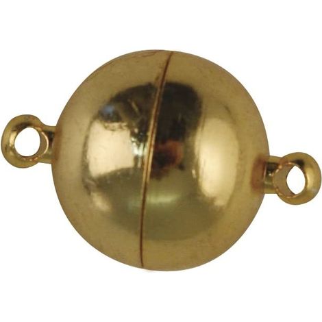 RAYHER - CHISURA MAGNETICA EXTRA FORTE ROTONDA Ø14MM - COLORE ORO (1/2)