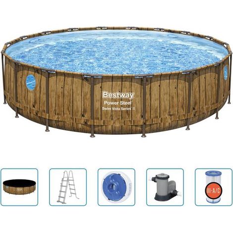 Ensemble de piscine Bestway Power Steel 549 x 122 cm (1/5)