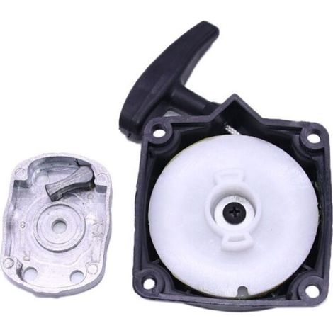 1 arrancador para desbrozadora, herramienta multifunción 4 en 1 con pértiga y barrena, broca de 67 mm para motores de 49 cc y 52 cc.