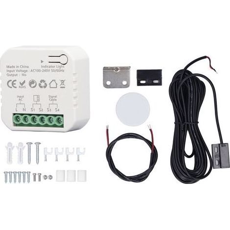 Generic Ouvre-porte de Garage Intelligente, Contrôle de l'application Universal Remote Control Smart Garage Door Opender Safety 100-240V Compte à Rebours pour la Maison (1/5)
