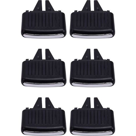 Adecuado para 6 palancas de ajuste de la rejilla de ventilación del salpicadero delantero del aire acondicionado del automóvil, adecuado para 6 kits de reparación Sagitar Tab (1/4)