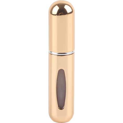 Flacon atomiseur voyage 5ml or rechargeable distributeur parfum portable pour déplacements extérieurs (1/5)